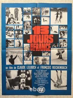 13 Days In France Original Movie Poster (eo'68) French Poster Lelouch Jo