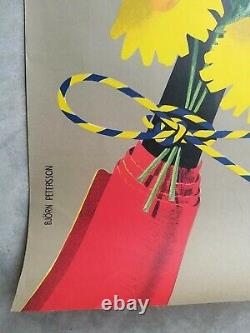 1956 Sweden/sweden/sverige Poster Old/original Train Poster Litho
