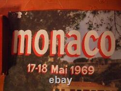 2 Original Posters Monaco Formula 1 Grand Prix 1969(40x60 Cm) 1972(48x66cm)