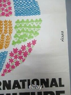 Affiche Original Poster International Agricultural Machine Agriculture Show 1966