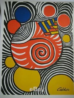 Alexander Calder Lithograph Signed Poster In 1979 Lithographic Signed Poster