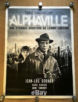 Alphaville Godard Original Poster 120x160 Great French Post. Mascii. Rare