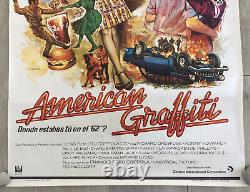 American Graffiti 1973 George Lucas Dreyfuss Rare Poster Original Poster