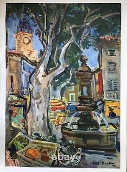 André Planson Poster Original 1957 Provence Sncf Railways French Poster