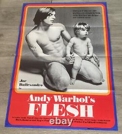 Andy Warhol's Flesh 1970 Paul Morrissey Joe Dallesandro Original Poster Poster