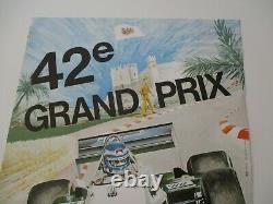 Ao954 F1 Original Shows 42nd Monaco Grand Prix 1984 Middle State