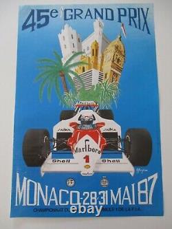 Ao955 F1 Original Shows 45th Monaco Grand Prix 28/31 May 1987 Middle State