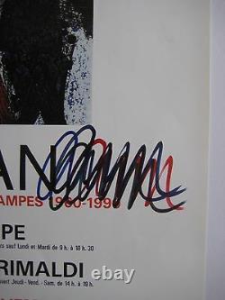 Arman Armand Fernandez Poster 1990 Signed Aux Felt Handsigned Poster Nice