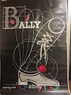 Bally Poster Poster Original Vintage 1990-1995 By Roger Bezombes 118x168