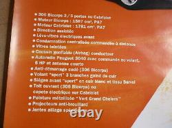 Beautiful Original Poster Poster Peugeot 306 Roland Garros 1996 120 X 80 Tbe