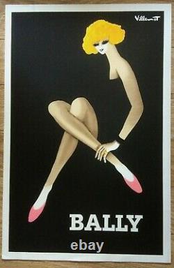 Bernard's Poster. Villemot Bally Blonde Original Vintage Poster From 1979