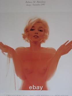Bert Stern Shows Marilyn Monroe Produced In 1997 Background Poligrafa Poster