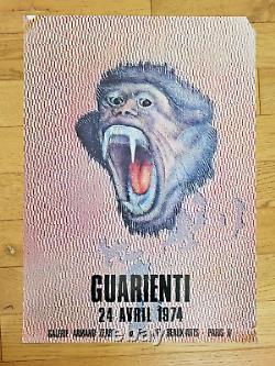 Carlo Guarienti Original Exhibition Poster Original Poster - Paris 1974
