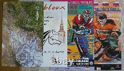 Chamonix Megeve St Gervais Mtblanc, 9 Old Posters/original Travel Posters