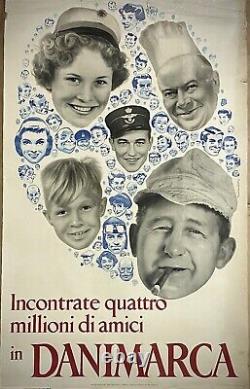 DENMARK - Poster Manifesto Original Poster - 1955 Touristic