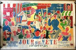 Day Party Original French Double Grand Poster / Display Tati. Very Rare