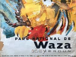 Dessirier Original Poster Cameroon Park Waza 1960 Africa Print French Poster