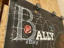 Displays Original Post Bally Shoes Signed Roger Bezombes Vintage