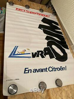 Displays Original Post Supertonique 1983 Citroen Signed R. Savignac Retro