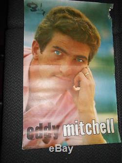 Eddy Mitchell 60s Rare Original French Poster Poster Hard Barclay