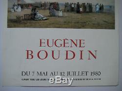 Eugene Boudin Poster Signed Original 1980 Mourlot Paris Post Impressionism