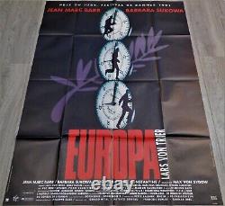 Europa Original Poster 120x160cm 4763 1991 Lars von Trier Max V Sydow