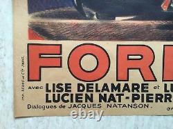 Forfaiture (eo 1937 Litho Movie Poster) L'herbier French Original Movie Poster