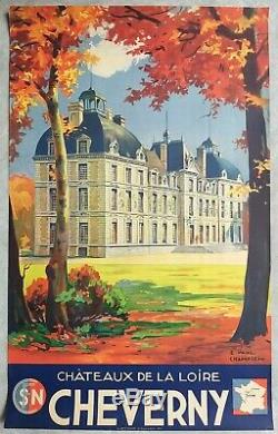 France Cheverny Champseix Sncf, Poster Former Tourism / Travel Original Post