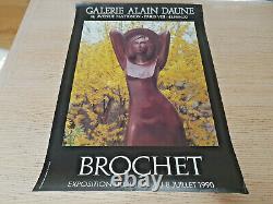 François Brochet Original Exhibition Poster Poster G. Alain Daune 1990