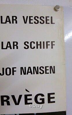 From Oslo, Norway: Fridtjof Nansen Original Poster - Rare Poster - 1970