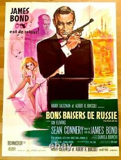 From Russia With Love Original French Poster James Bond R70 Movie Poster