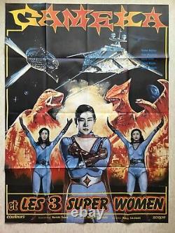 Gameka / Original Cinema Poster 1980 Kaiju Grande Orig. French Movie Poster