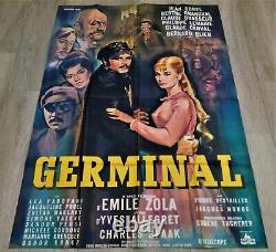 Germinal Original Poster 120x160cm 4763 1963 Emile Zola Yves Allegret