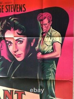 Giant Poster Cinema 1956 Original Movie Poster James Dean