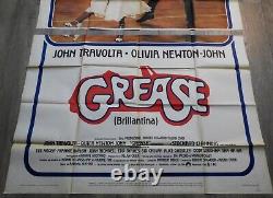 Grease Italian Poster Original Poster 2 Parts 140x200cm 5578 1978 Travolta
