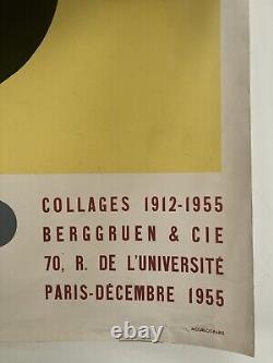 Hans Arp original exhibition poster 1955 Berggruen Jean Arp original poster