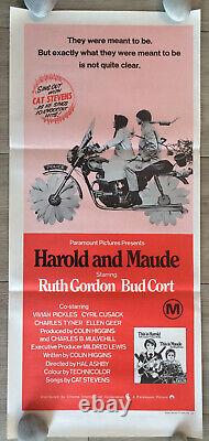 Harold & Maude 1971 Hal Ashby Ruth Gordon Bud Cort Rare Original Poster