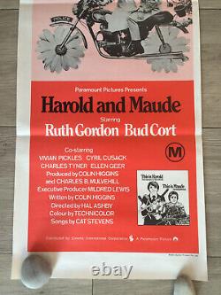 Harold & Maude 1971 Hal Hasby Ruth Gordon Bud Cort Rare Poster Original Poster