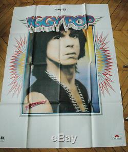 Iggy Pop Instinct Rare 1988 French Poster Post Polydor Records Original