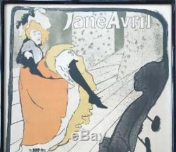 Jane Avril Poster Toulouse Lautrec Litho Original French Post
