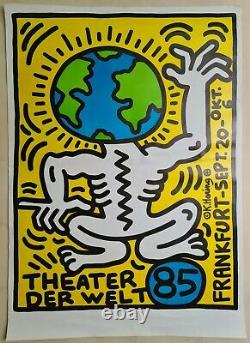 Keith Haring Theater Der Welt Original Poster 1985 Pop Art Vintage Poster