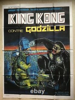 King Kong Vs. Godzilla (eo 1962) Original Poster Grande French Movie Poster