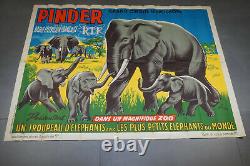 Large Original Poster 120x160cm Circus Pinder, Vintage Circus Poster