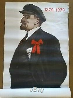 Lenin Ussr / 1870-1970 Soviet Lenin Original Poster / Poster Former Ussr In 1969