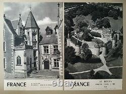 Les Chateaux De La Loire Lot Of 16 Old Posters/original Travel Posters