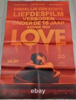 Love 3d Poster Original Belgian Poster 80x120cm 3147 2015 Gaspar Noe Glusman