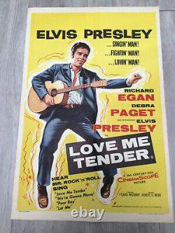 Love Me Tender 1956 Elvis Presley Affiche Original Poster Uk