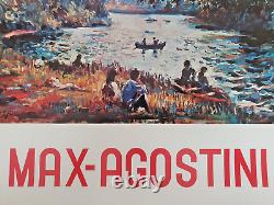 Max Agostini Original Exhibition Poster Matignon Paris 1977