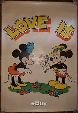 Mickey Mouse Original Poster Poster 1975 Vintage Rare Walt Disney Production