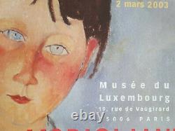 Modigliani Original Exhibition Poster Poster Paris 2002